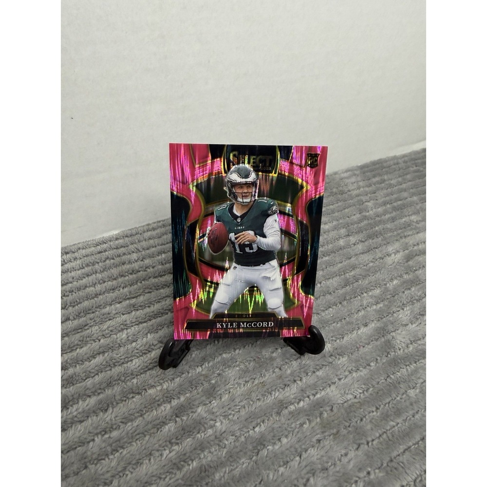 2025 Panini Select Kyle McCord rookie card Pink. Prizm